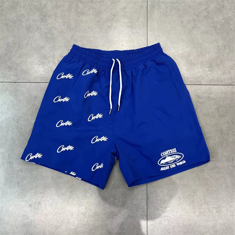 2025 Summer New Breathable Quick Drying Letter Shorts for Casual Hip Hop Men's and Women's Sports Breathable Beach Pants