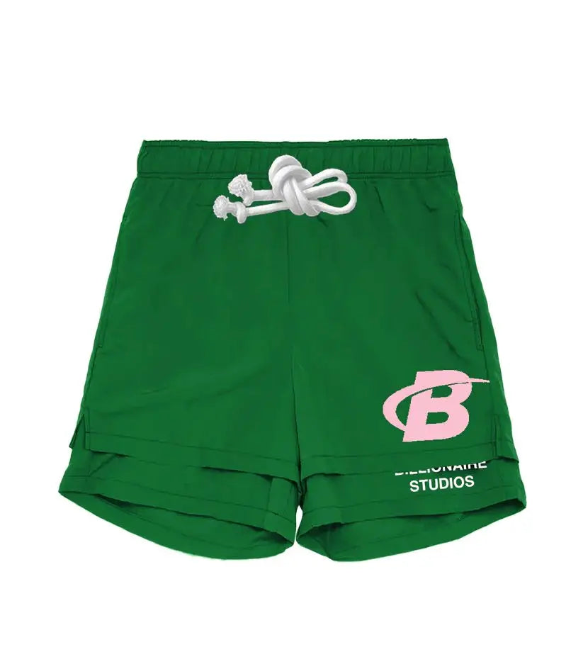 2024 Summer Letter B Print Trendy Tracksuit+sweatpants Men Oversized Hoodies Sports Suit Loose Shorts Suit Clothes