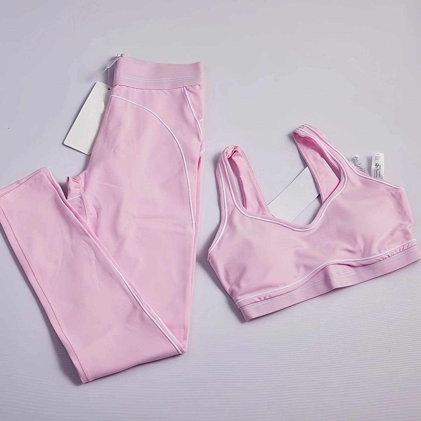 2025 Summer New Women's High Quality Fabric Elastic Breathable Tank Top and Pants Two Piece Set