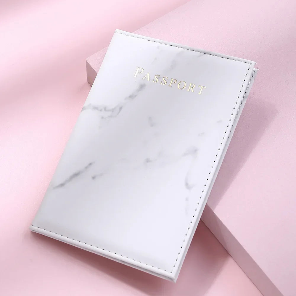 Women Cute Leather Passport Cover Air tickets For Cards Travel Passport Holder Wallet Case Travel Accessory Credit Card Holder