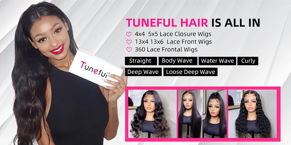 13x6 HD Transparent 613 Blonde Lace Frontal Human Hair Wigs Body Wave Lace Wigs Tuneful 613 Blonde Lace Front Human Hair Wigs