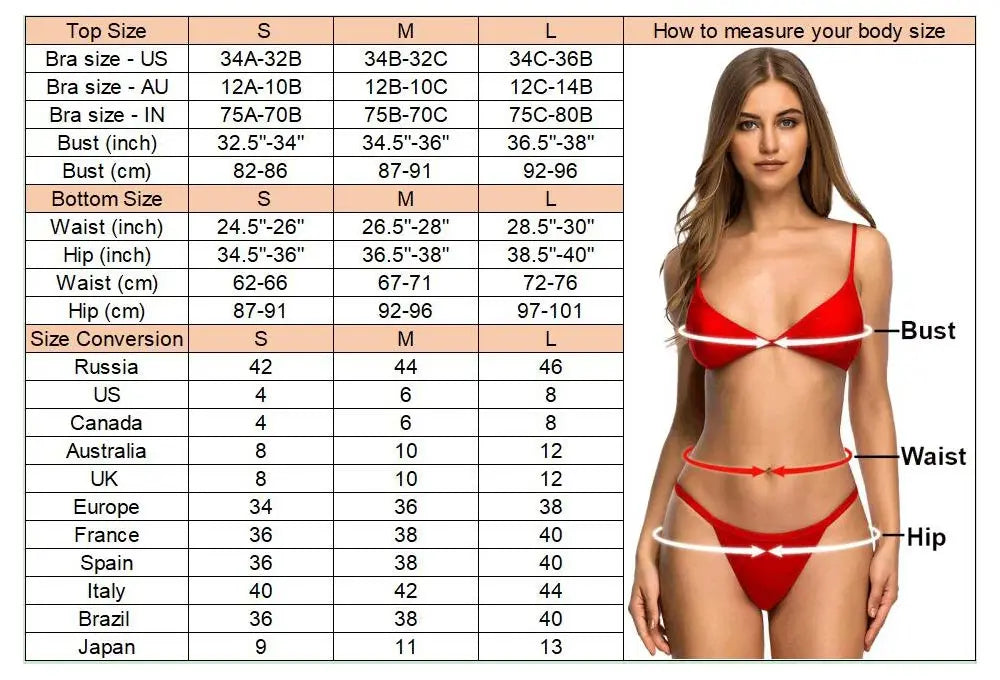 Cherry Printed Underwired Brazilian Bikini, Swimwear,  Swimsuit Two-pieces Bikini set Bather Bathing Suit Swim K5913