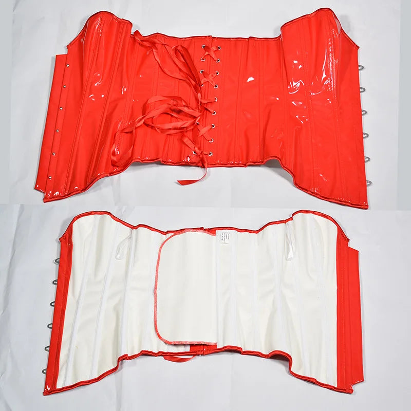 HLJ&GG Sexy Glossy Leather Two Piece Sets Women Off Shoulder Slim Crop Top+Leopard Shorts Outfits Fashion Y2K Streetwear