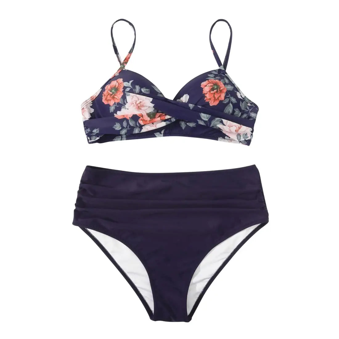 Vintage High Waist Bikinis 2025  Push Up Swimwear Printed Swimsuit Beachwear Summer Bathers Bathing Suit Swimming