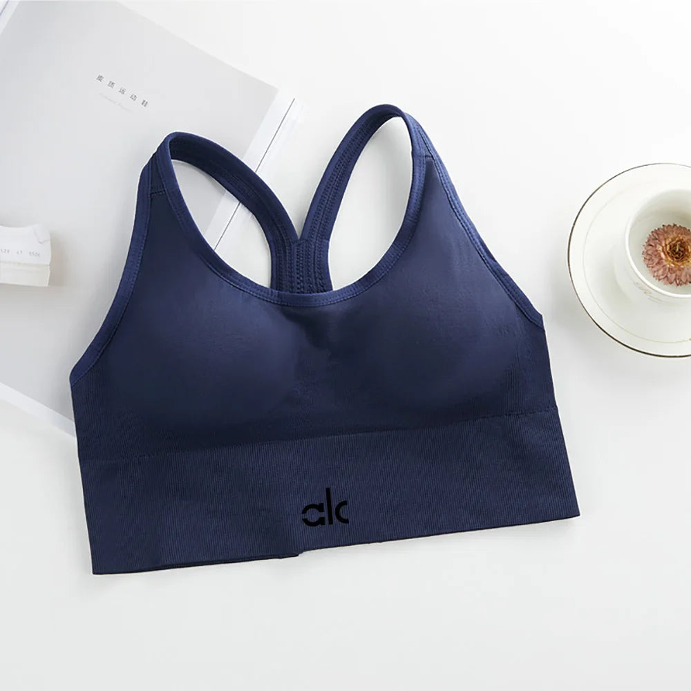 Sexy Women Tops Back Cross Strap Tank Top Push Up Running Sports Bra Breathable Soft Fitness Beauty Solid Color Yoga Bra