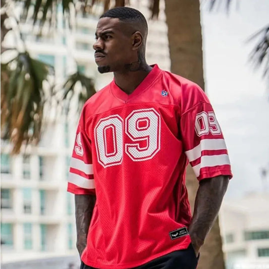 Men Soccer Jersey Shirt sports Loose Bodybuild