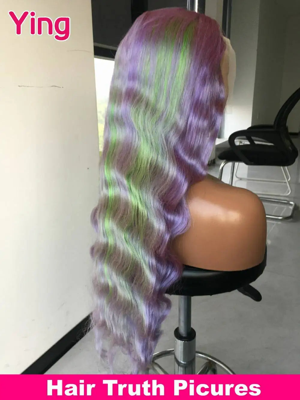 Ying Body Wave Lavender Purple 13x4 Lace Front Human Hair Wigs 13x6 Lace Frontal Wig  Pre Plucked Brazilian Remy 613 Wig
