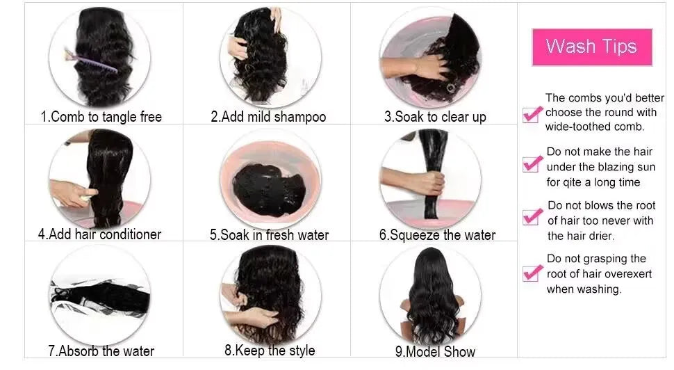 Ombre Dark Blue Body Wave Human Hair Wigs 13x6 13x4 Lace Frontal Wig Pre Plucked 7x5 Glueless Wig 180 Density For Women