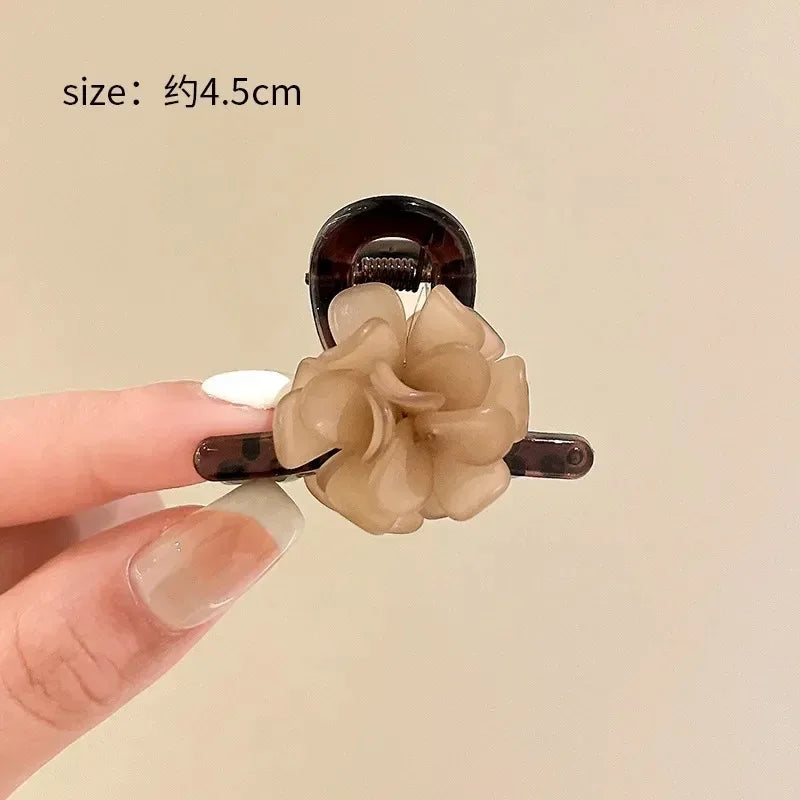 Korean 1/2pcs Sweet Black Red Bow Small Hair Claw Clip Princess Velvet Bow Hair Clip Claw Clamp Headwear Girls Women