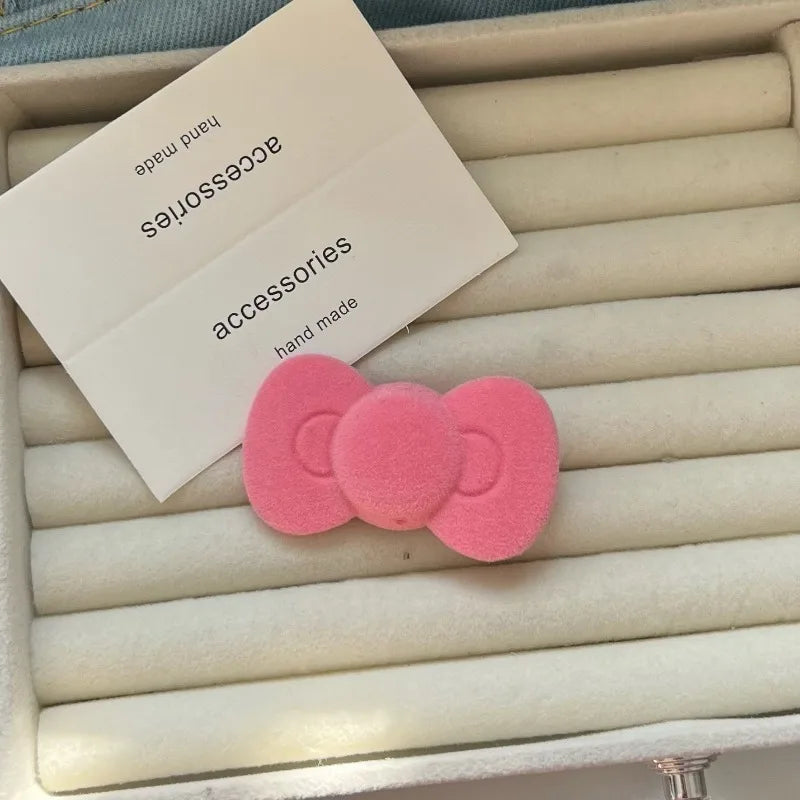 2pcs Sweet Pink Bow Star Hairpin for Girls Women Y2k Korean Style Heart Hair Clip Barrette Side Clip Headwear Hair Accessories