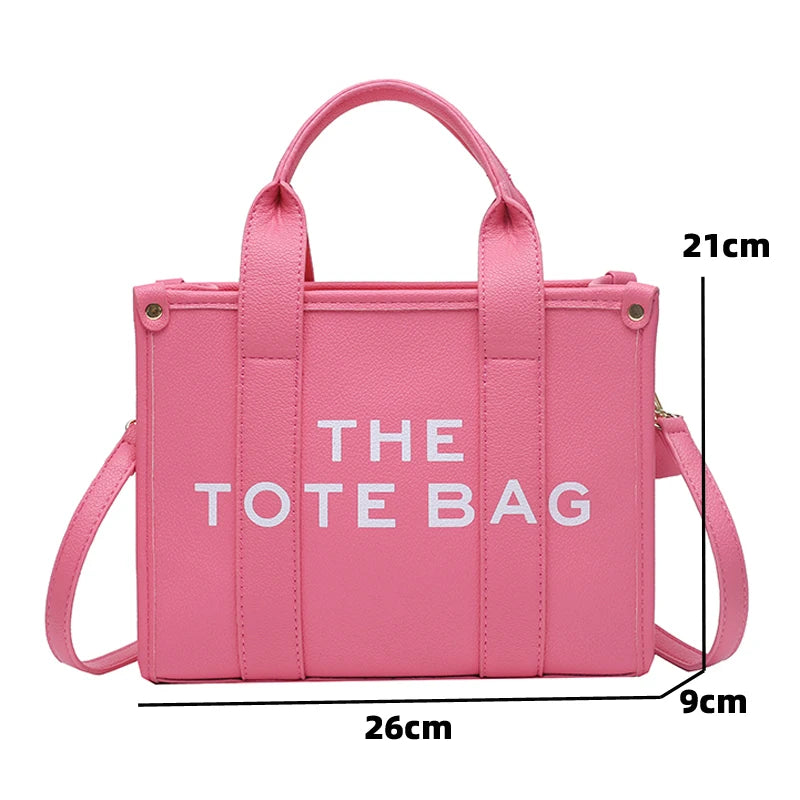 The Tote Bag For Women Crossbody Female Handbag New Solid Words Lette Leisure Large Bag,Luxury Fashion Bag,designer Bag for PU