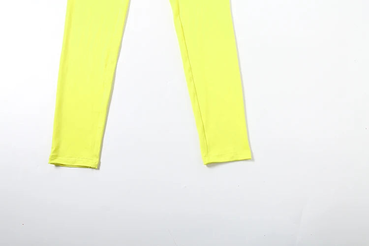 Weird Puss Casual Sporty Women2 Piece Set Letter Print Zip Crop Tops+Leggings Matching Street Stretch Skinny Streetwear Outfits