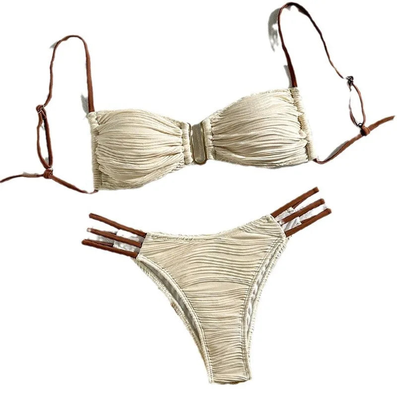 New Sexy Bikinis 2025 Swimsuits  Swimwear Push Up Beach Swim Wear Bathing Suits Brazilian Bikini Set Pool Bather