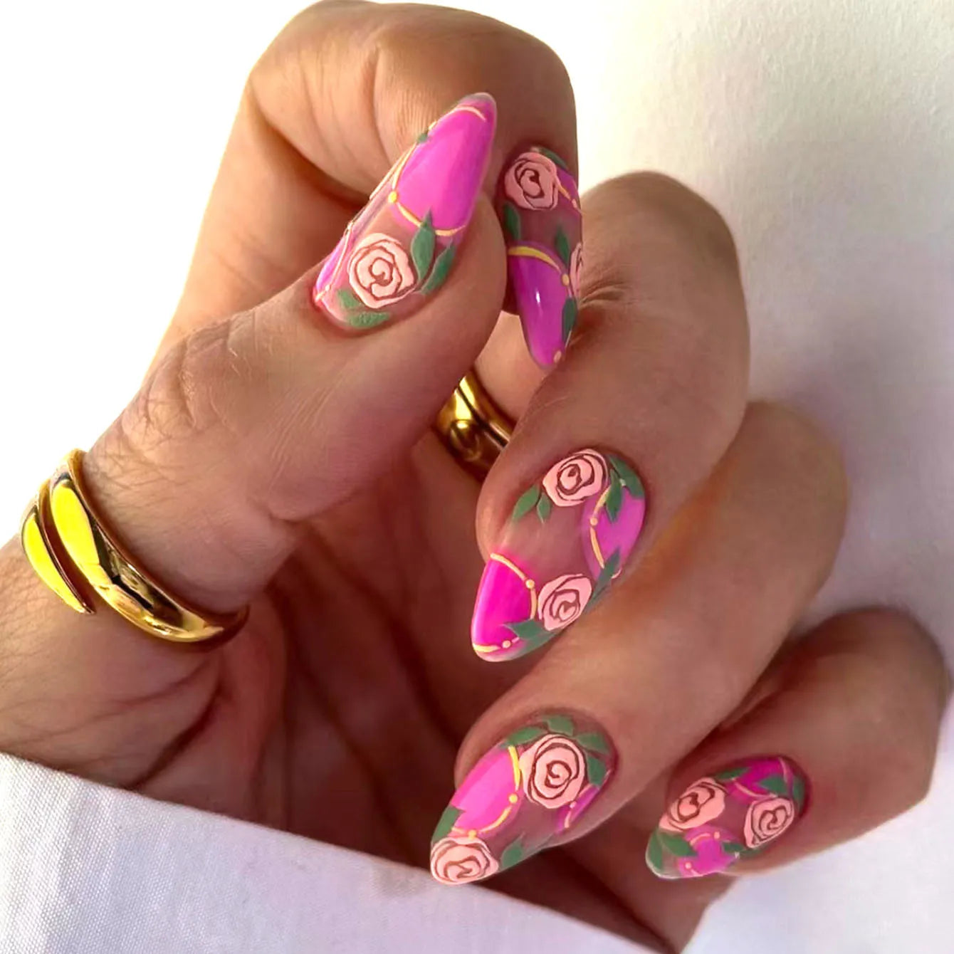 24pcs French Almond Press on Nails Leopard Print False Nails 3D Bow Wearable Stick-on Nails Fake Nail Uñas Накладные Ногти 네일팁