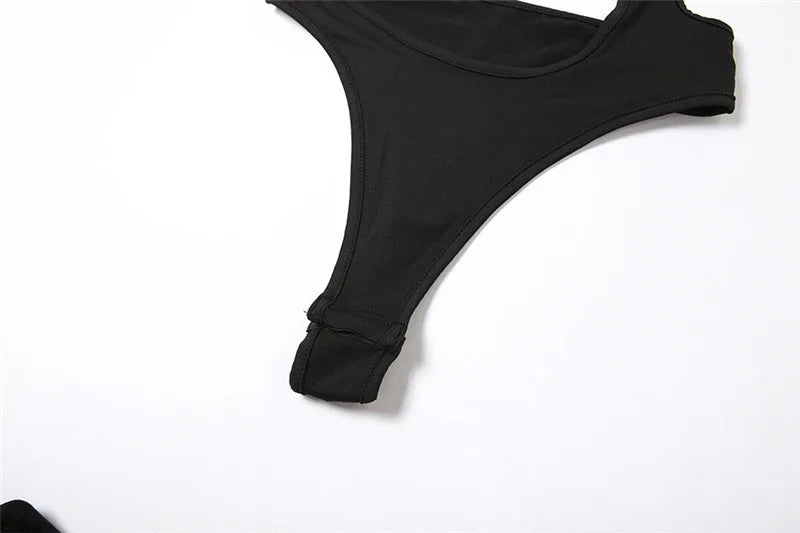 Sexy Sleeveless, whole bathing suit, Cut Out For Women Summer Beach Holiday Tops, High Rise Clothes Swimsuit