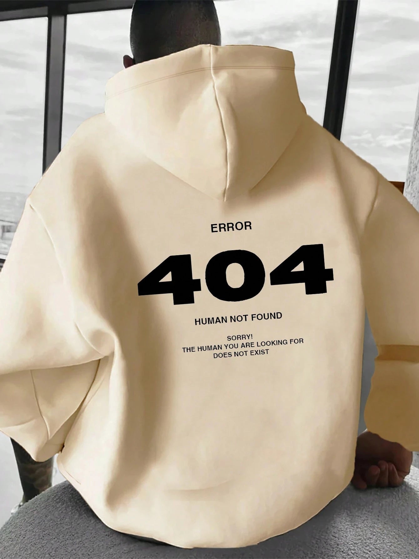 Autumn and Winter New Men's Hoodie Loose Long Sleeve Printed Comfortable Casual Sweatshirt with Kangaroo Pocket and Drawstring