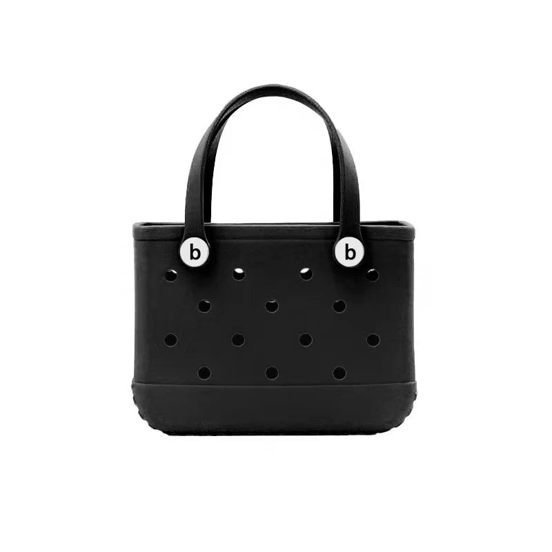 Beach Bag Waterproof Tote Handbag EVA Beach Basket Child High Capacity Multi-Purpose Handbag Fashion Kid Beach Storage Bag