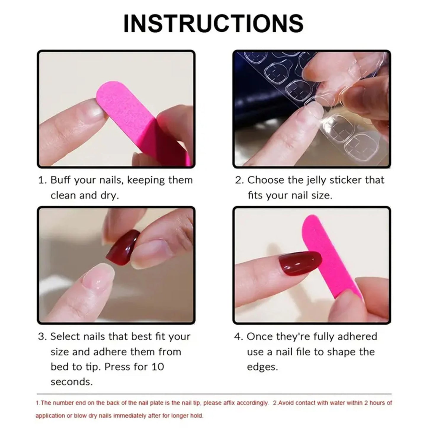 24pcs Pink White Girl Wearing Fake Nails with 3D Bow Design Shiny Pink French False Nails Wearable Full Cover Press on Nails