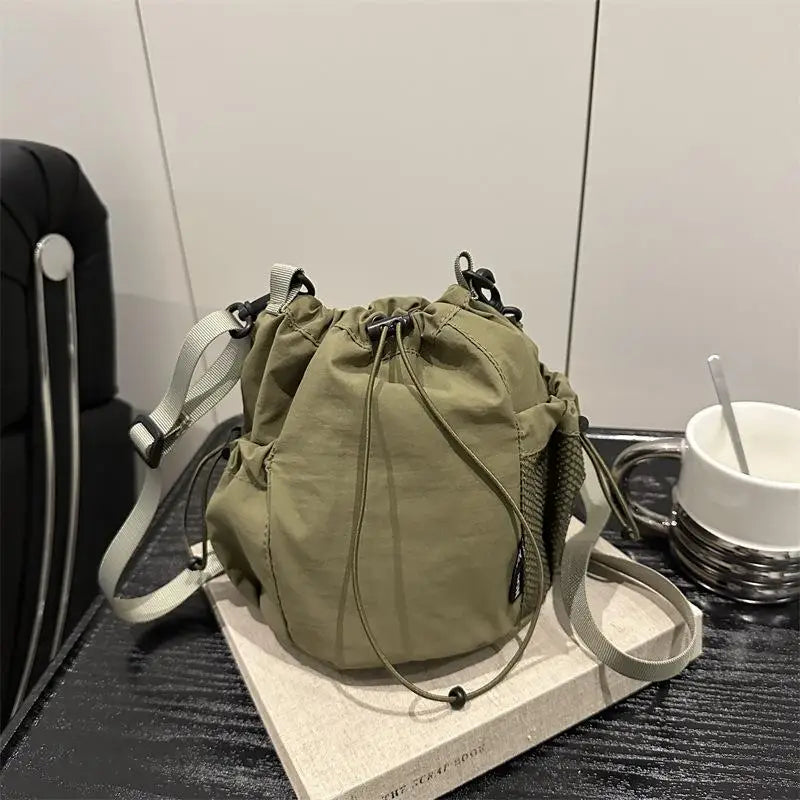 Luxury Rhinestone Bucket Bag Fashion Chain Shoulder Crossbody Bag For Women Personality Versatile Temperament Shoulder Bag