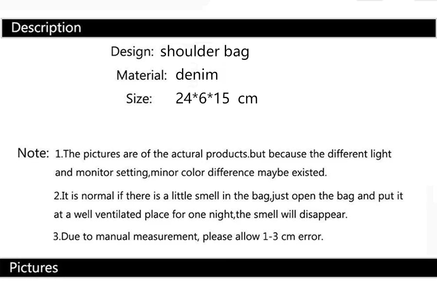 Fashion Women's Handbags jeans Stars Pattern Cool Girls Underarm Bag Female Small Shoulder Hobo Bags Chain Tote Bag
