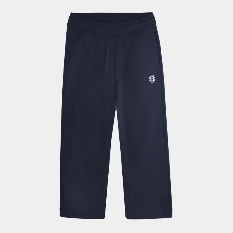 Embroidered sweatpants two-piece set Y2K clothing men's hip-hop oversized sweatpants casual zipper hoodie