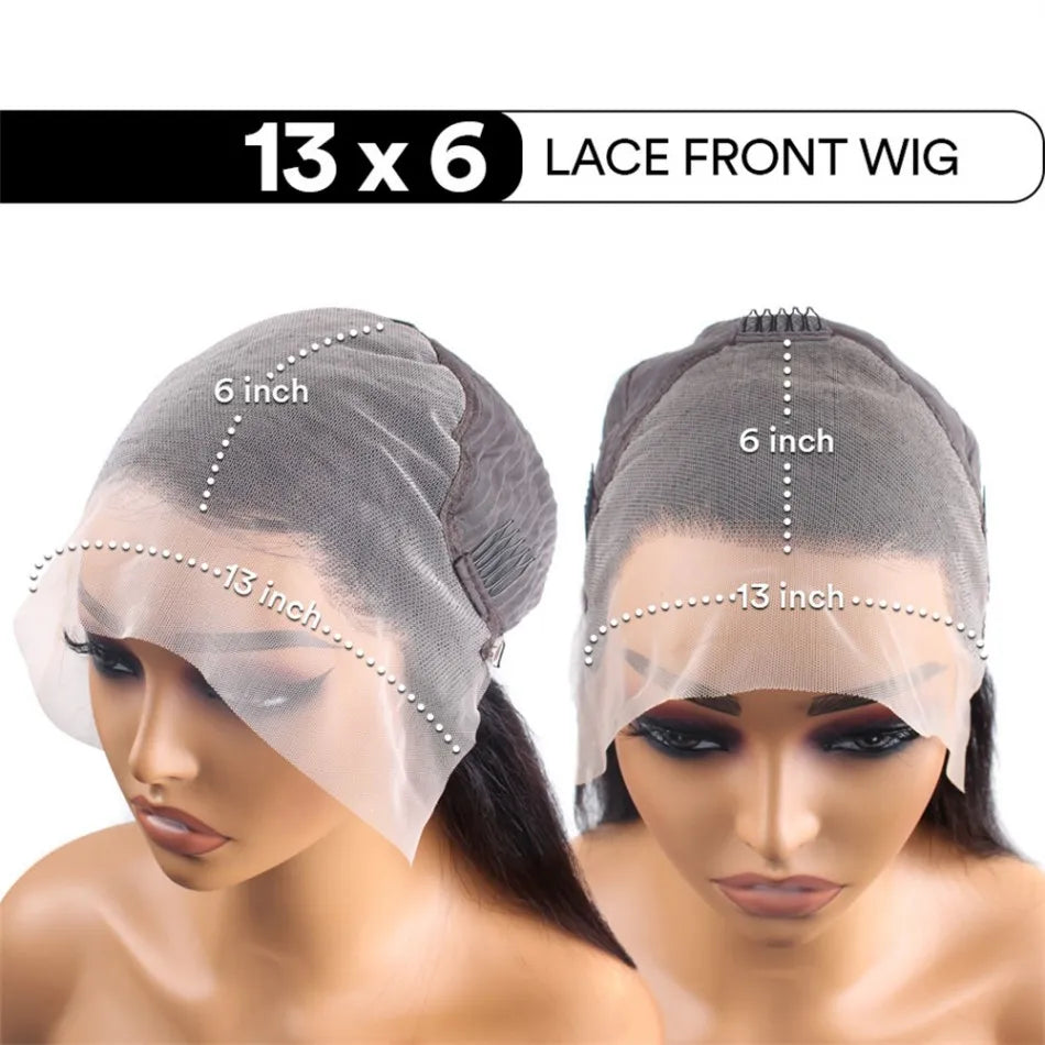 Bob Wigs Human Hair 13X6 Lace Front Wig 220 Density Short Straight Hd Transparent Lace Frontal Wigs Brazilian Closure For Women