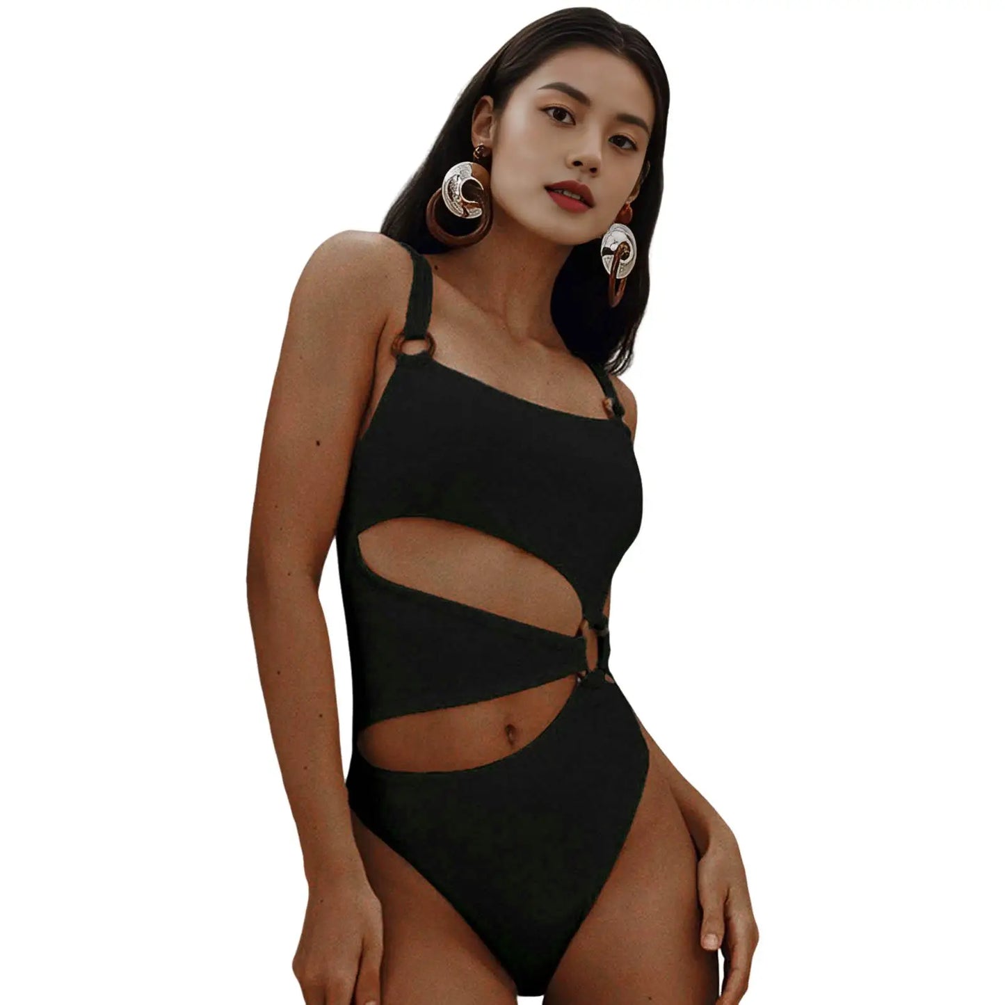 Women Swimsuit Sexy Stain Resistant Shoulder Strap Bikini Set Slim Fit Push Up Summer Beachwear For Holiday