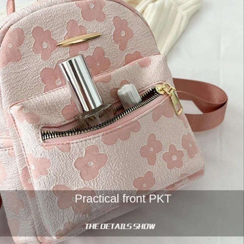 2023 Women Solid Mini Small Backpack Travel Casual Women's Shoulder Bag Female Phone Pouch Pack PU Leather Black Purse Рюкзак