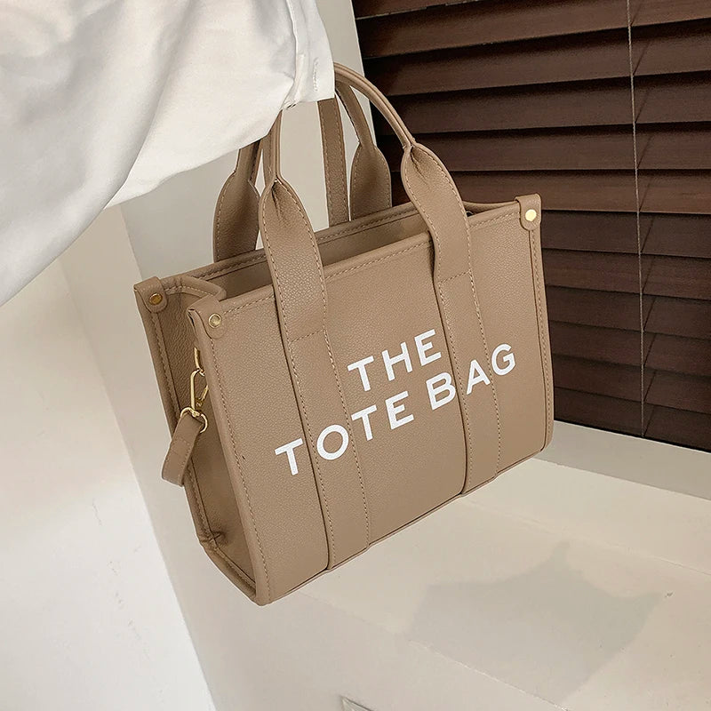 The Tote Bag For Women Crossbody Female Handbag New Solid Words Lette Leisure Large Bag,Luxury Fashion Bag,designer Bag for PU