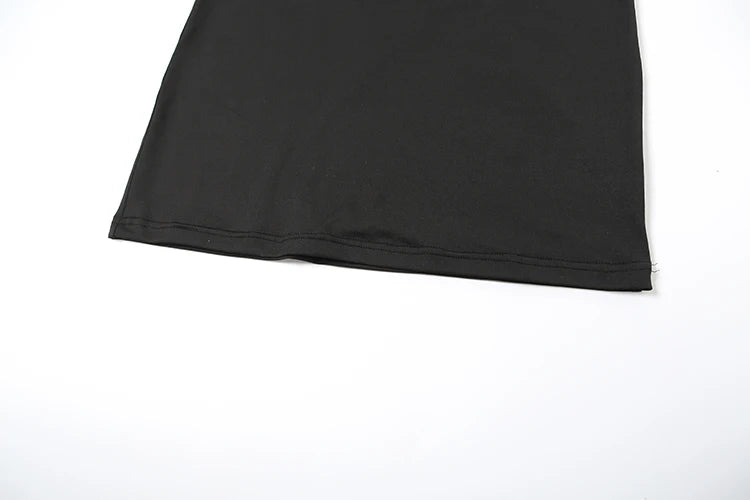 Weird Puss Sexy Backless Mini Dress Women Y2K Solid Trend Style o-Neck Half Sleeve Spicy Girls Street Fashion Skinny Outfits