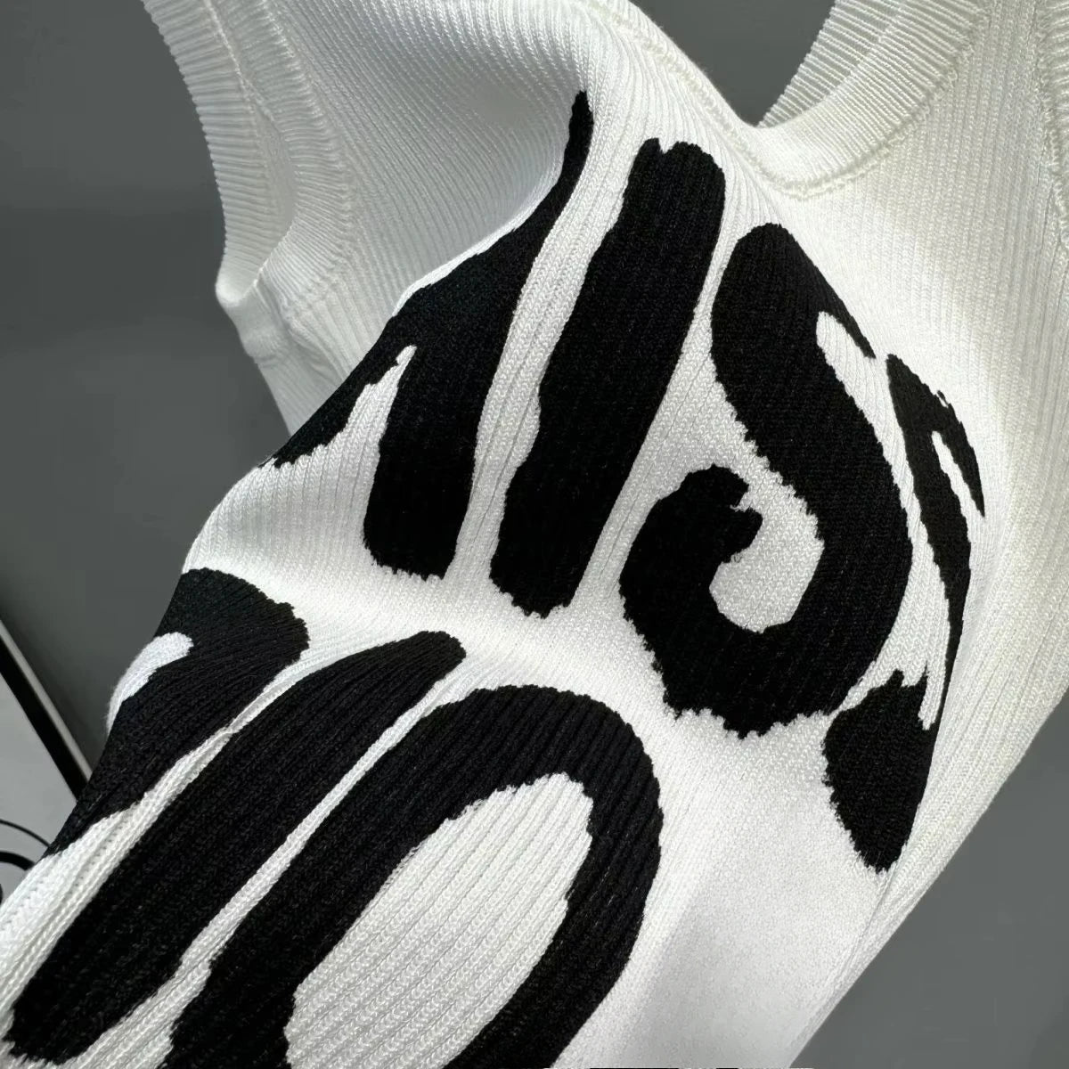 Ladies Sleeveless Vest Design American Letter Print Spice Girl Summer New Short Outerwear Top Slim Suspenders