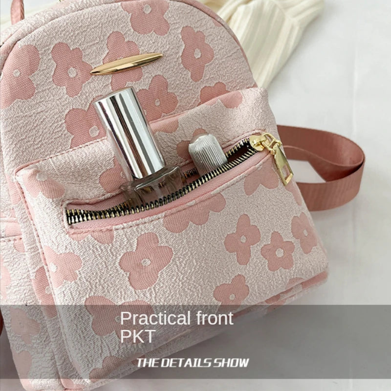 2023 Women Solid Mini Small Backpack Travel Casual Women's Shoulder Bag Female Phone Pouch Pack PU Leather Black Purse Рюкзак