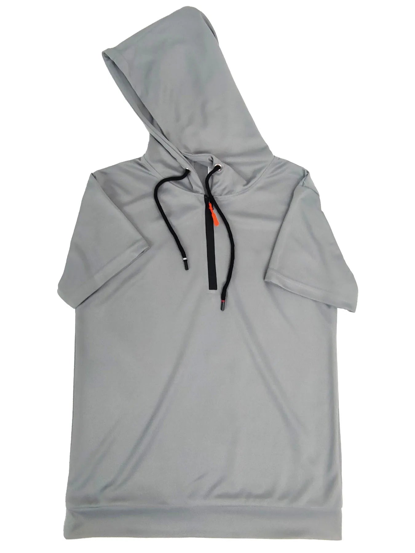 Two-Piece Hooded T-Shirt Zipper + Pocket Shorts