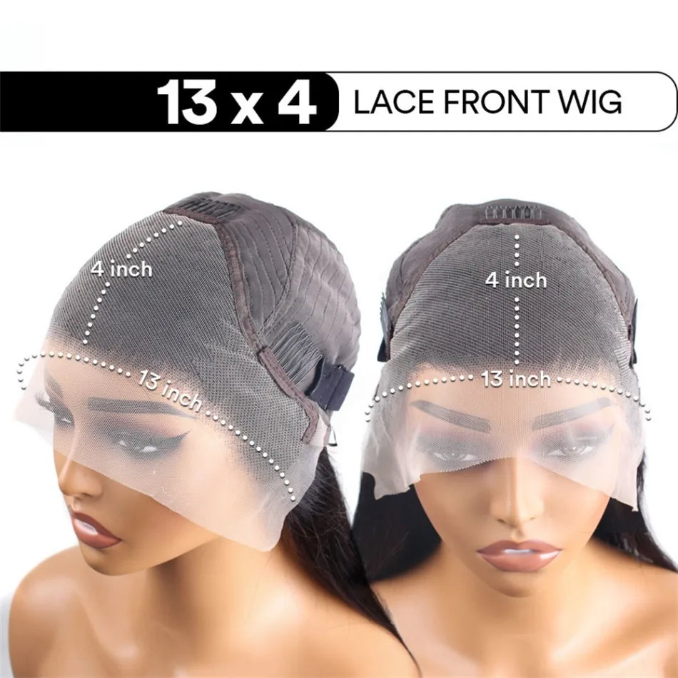 Bob Wigs Human Hair 13X6 Lace Front Wig 220 Density Short Straight Hd Transparent Lace Frontal Wigs Brazilian Closure For Women