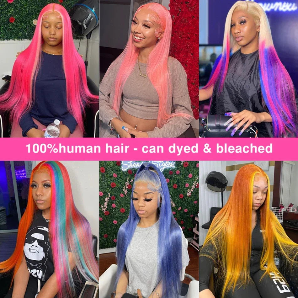 250 Density 613 Honey Blonde Color Straight 13x6 Lace Front Human Hair Wigs For Women 13x6 Transparent Frontal Wig