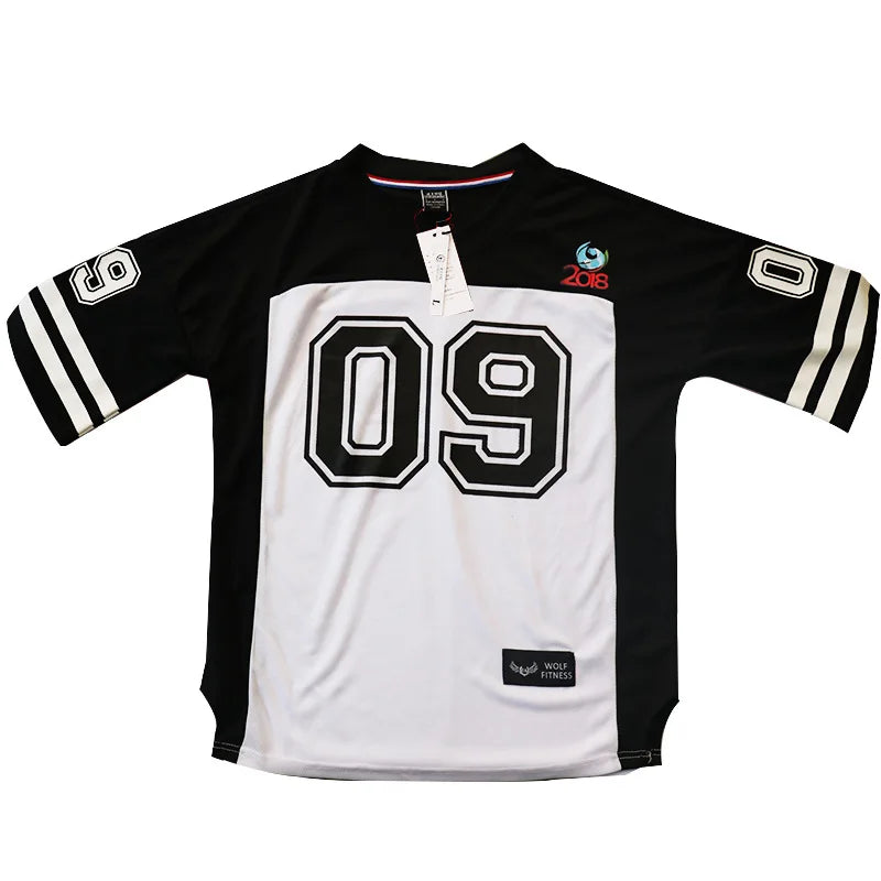 Men Soccer Jersey Shirt sports Loose Bodybuild