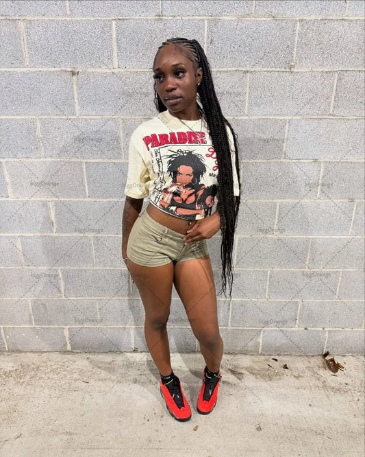 Y2K Casual Harajuku Rock Graphics Top Streetwear Women