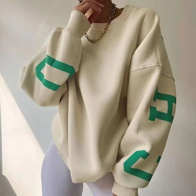Casual Loose Harajuku Y2K Retro Letter Hoodie Women 2025 American New Street Hip-hop Fashion Punk Oversized Sweatshirt Men
