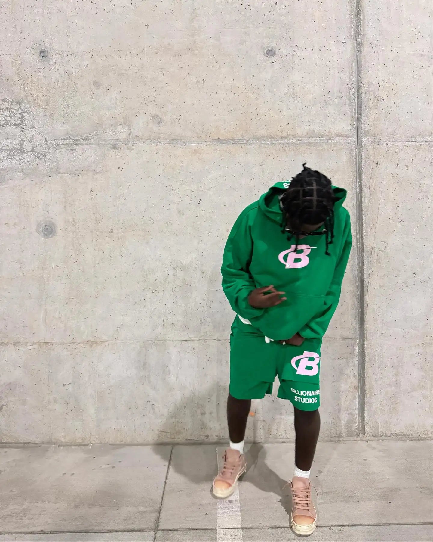 2024 Summer Letter B Print Trendy Tracksuit+sweatpants  Men Oversized Hoodies Sports Suit Loose Shorts Suit Clothes