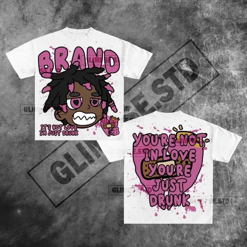 2025 casual streetwear y2k tops letter graphic t shirts oversized t shirt goth men clothing Harajuku high street gothic new
