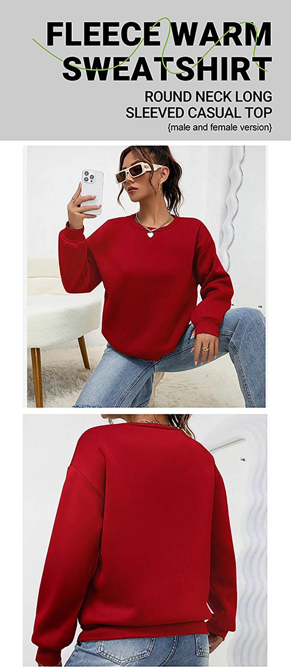 Harajuku Anime Girl Design Womens Sweatshirts Couples Kawaii Hoodie Comfortable Crewneck Clothes All-Match Fleece Streetwear