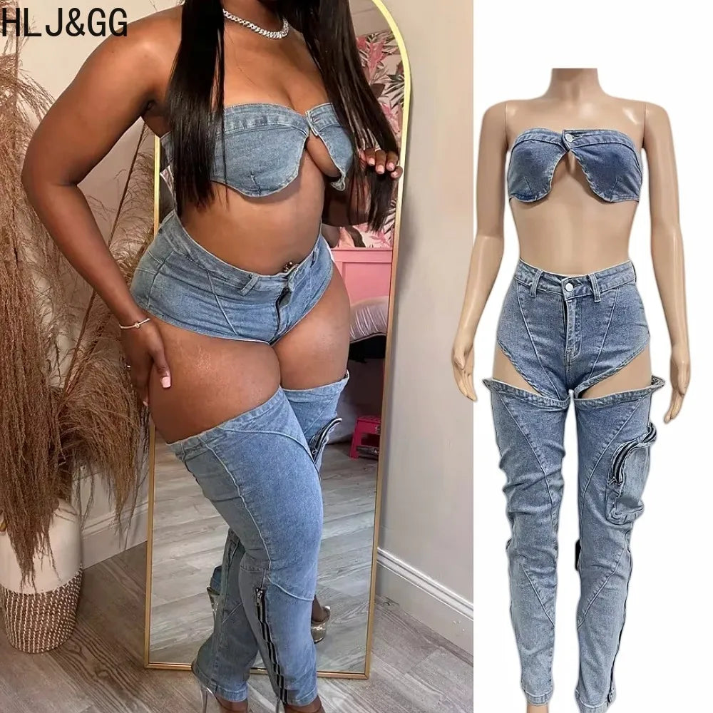 Sleveless Hollow Out 2 Piece Sets Outfit Women
