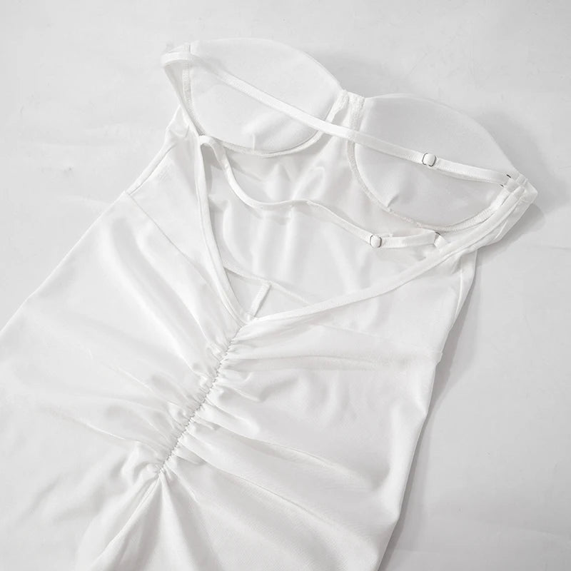 Weird Puss  Fitness Strapless Jumpsuits Women Sexy Body-Shaping Backless Sleeveless Solid Skinny Sporty Classic Trend Overalls