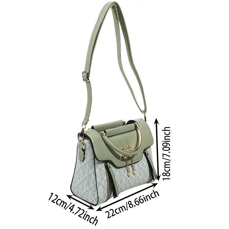 High Quality Bags Fashion Print Leather Shoulder Bag Luxury Design Shoulder Bag Elegant Small Square Bag