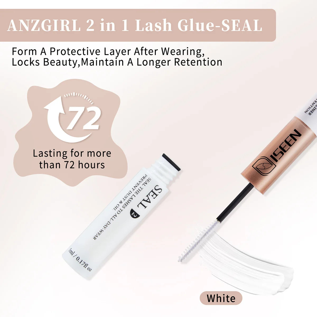 ISEEN DIY Eyelash Extension Kit Cluster Mix Eyelashes Full  Lashes Kit with Lash Bond & Seal and Eyelash Tweezers and Brush