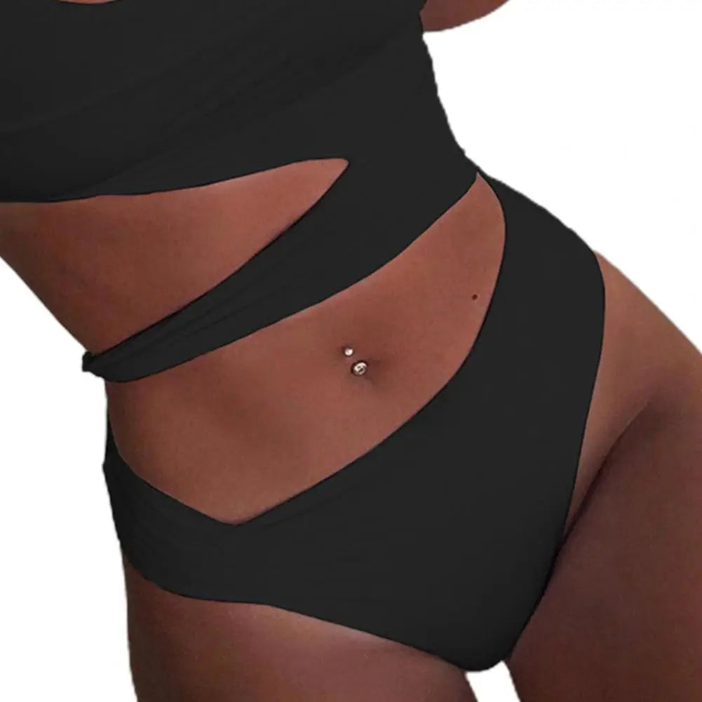 Women Swimsuit Sexy Stain Resistant Shoulder Strap Bikini Set Slim Fit Push Up Summer Beachwear For Holiday