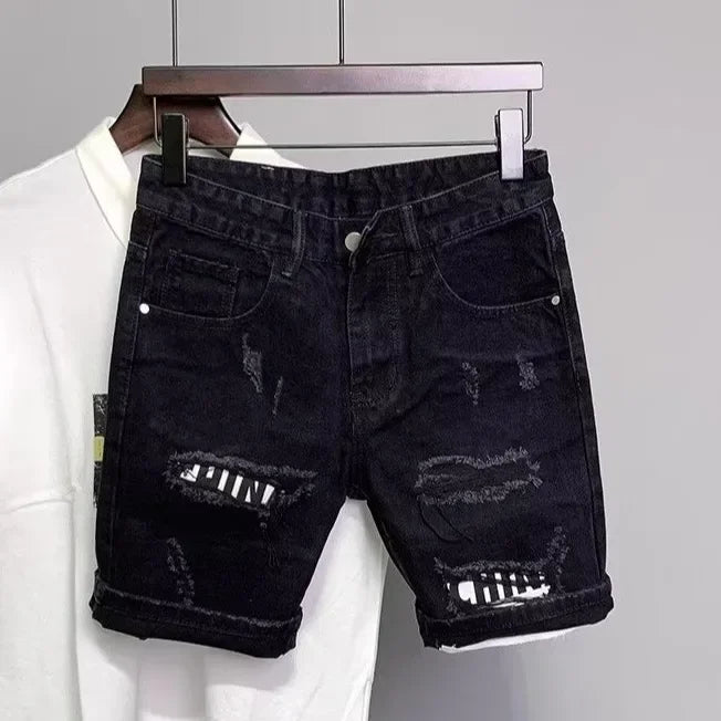 Trendy Versatile Straight-Leg Jeans For Men Summer American Style Vintage Trousers With Five-Pocket Design And Breaker Details