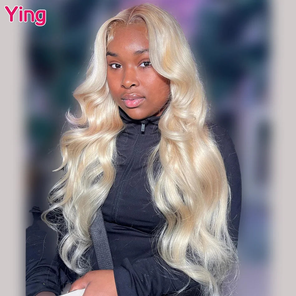 Ying Body Wave Lavender Purple 13x4 Lace Front Human Hair Wigs 13x6 Lace Frontal Wig  Pre Plucked Brazilian Remy 613 Wig