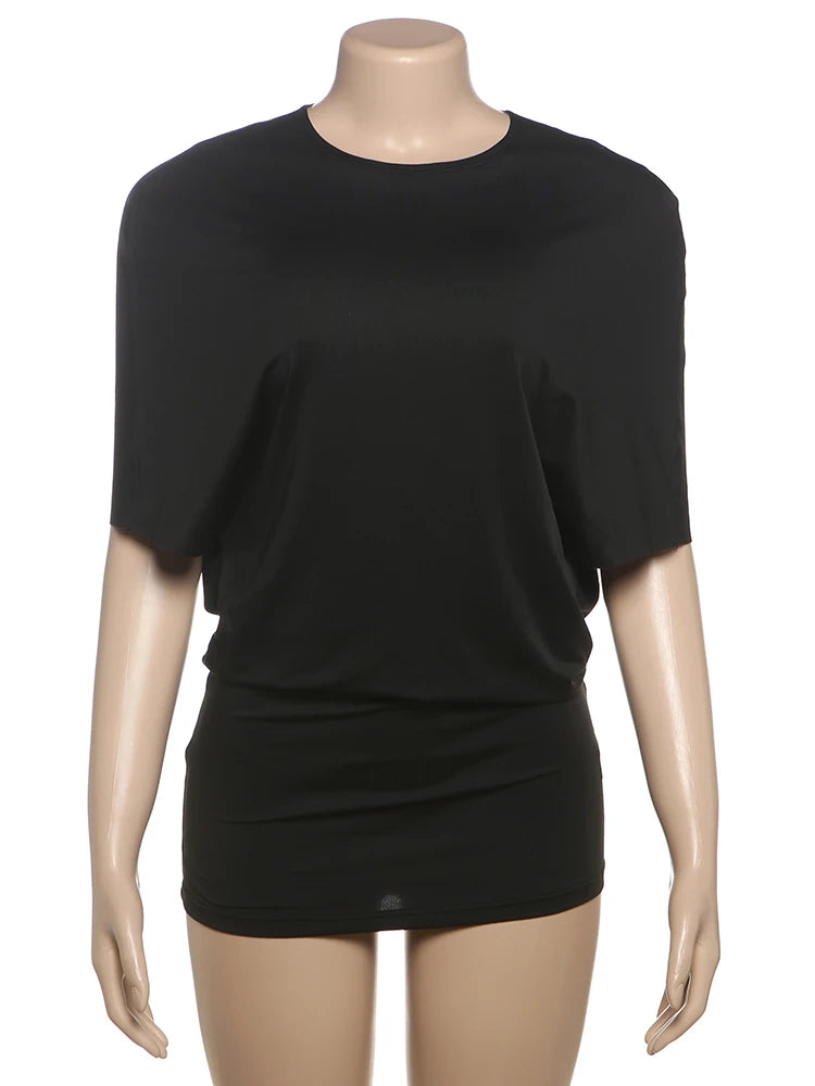 Weird Puss Sexy Backless Mini Dress Women Y2K Solid Trend Style o-Neck Half Sleeve Spicy Girls Street Fashion Skinny Outfits