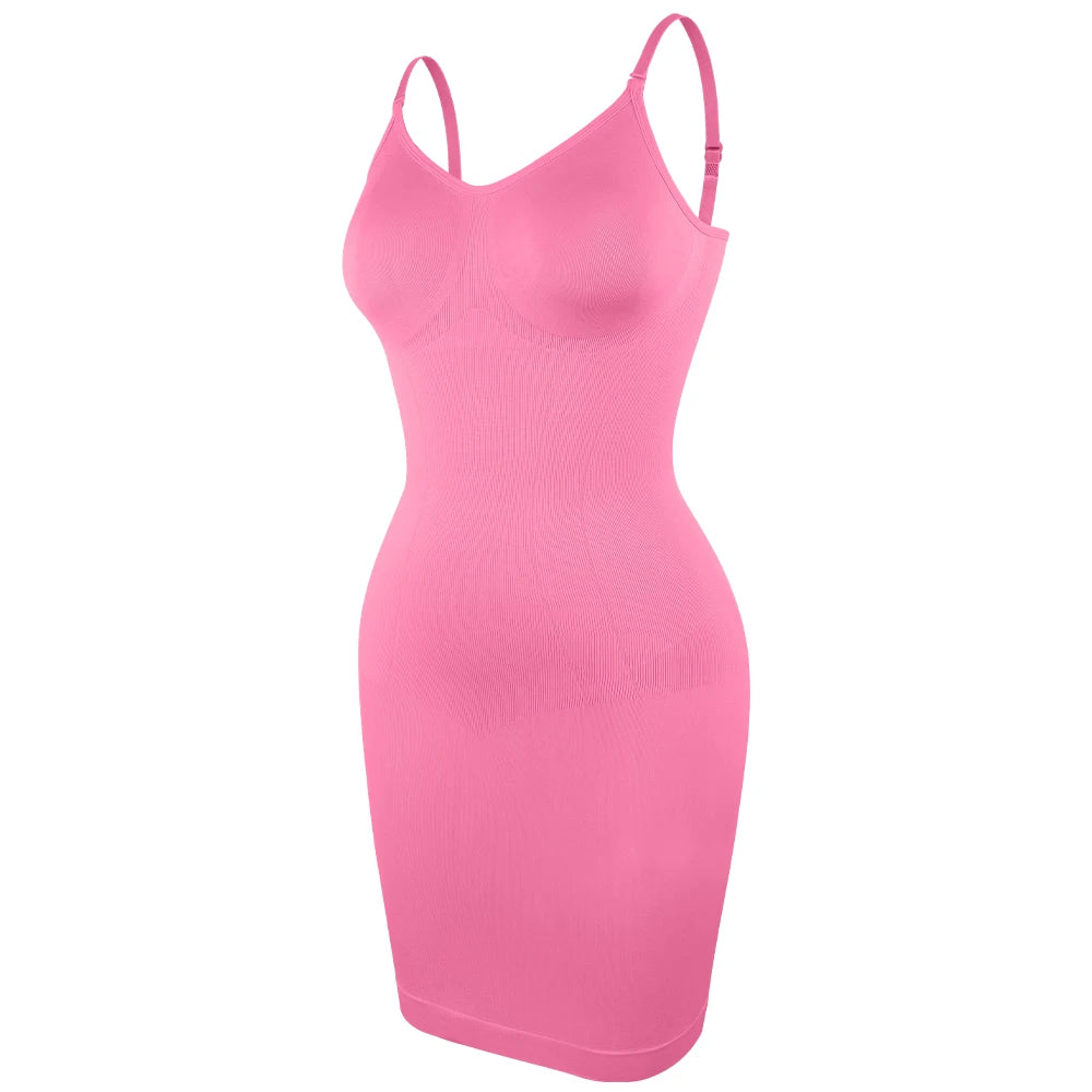 Suspender Dress Shaper Women New Slim Fit Dress Sexy Tummy Control Full Slips Breathable Body Shaper Slim S-3XL Plus Size